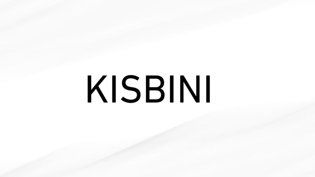 KISBINIのブランド看板